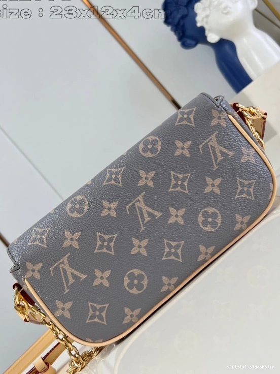 Official oldcobbler Ivy-23.5*12*4.3cm Wallet VUITTON on LOUIS Chain 0708